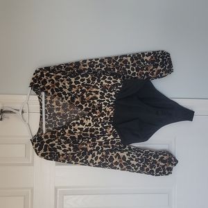 Leopard print bodysuit